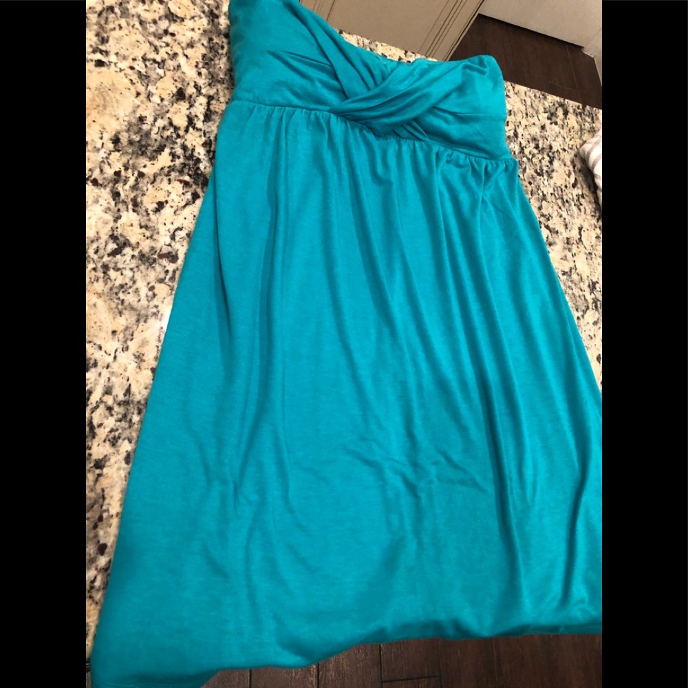 Teal short beach cover up
